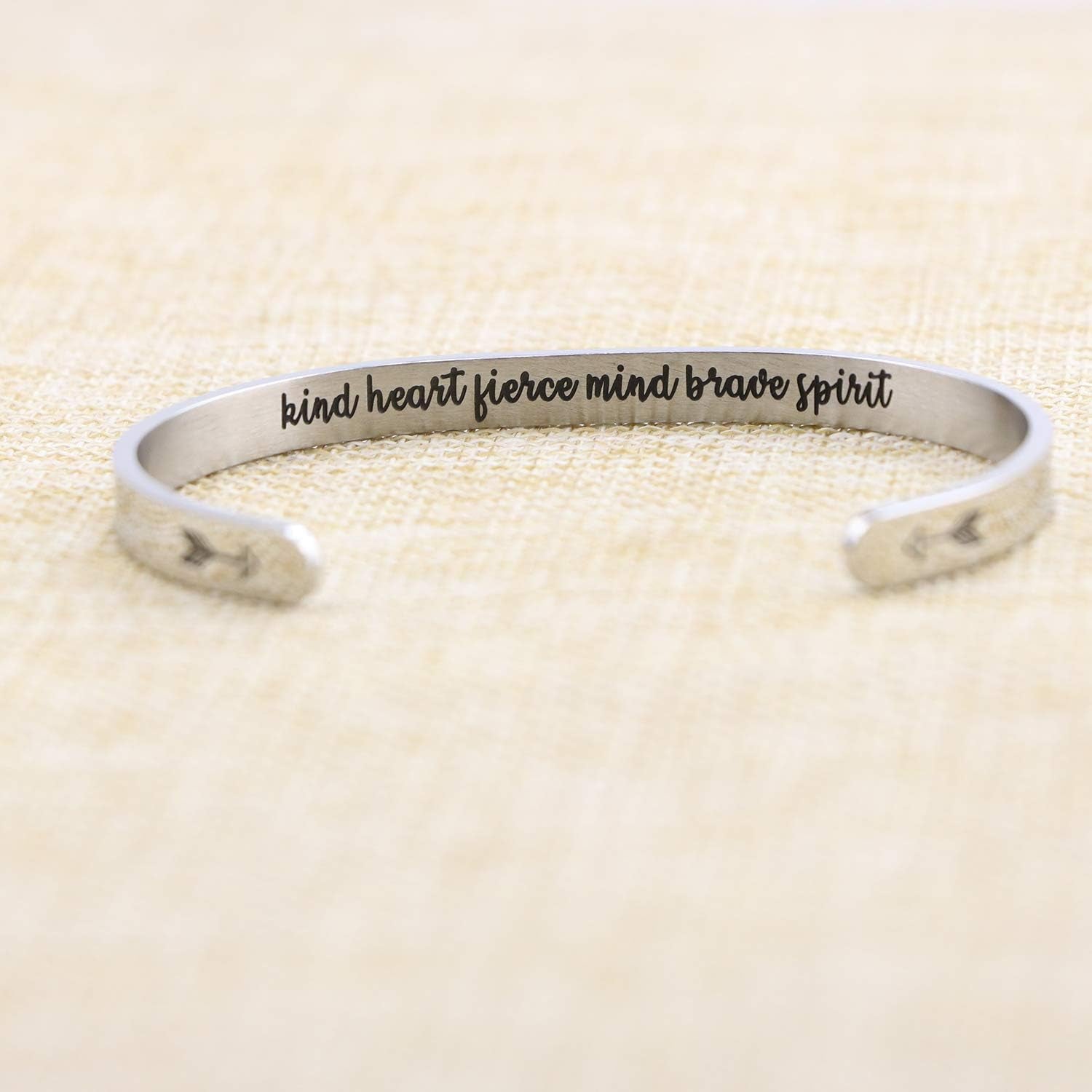 Inspirational Bracelets for Women Inspirational Cuff Bangle for Her with Engraved Message Christmas Birthday Gifts for Her