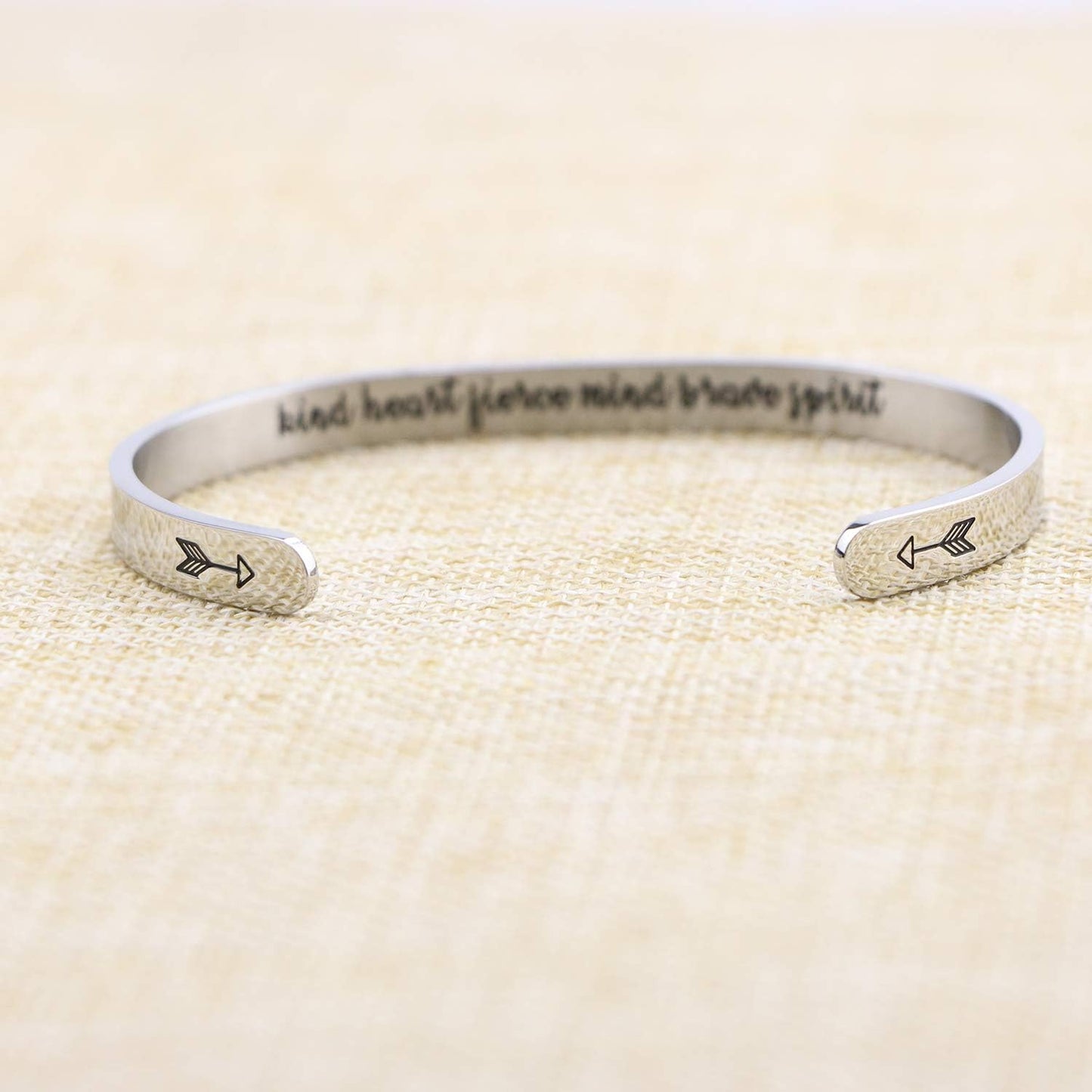 Inspirational Bracelets for Women Inspirational Cuff Bangle for Her with Engraved Message Christmas Birthday Gifts for Her