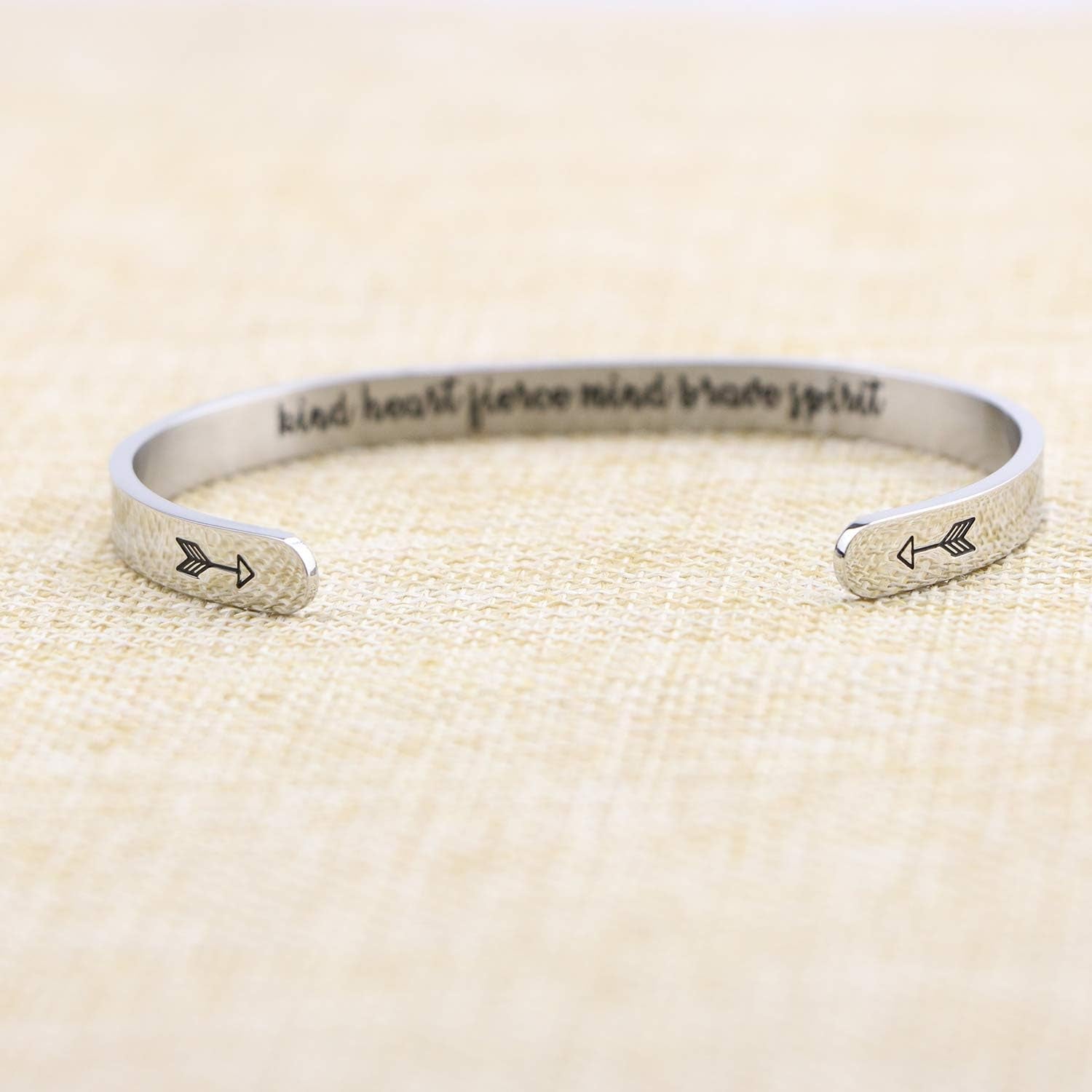 Inspirational Bracelets for Women Inspirational Cuff Bangle for Her with Engraved Message Christmas Birthday Gifts for Her