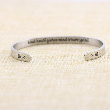 Inspirational Bracelets for Women Inspirational Cuff Bangle for Her with Engraved Message Christmas Birthday Gifts for Her
